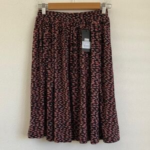 Made‎ By Me Women's Floral Pleated Skirt Size 12